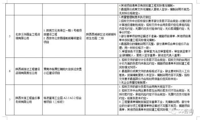 工程造價(jià)咨詢(xún)、招標(biāo)代理企業(yè)問(wèn)題列表